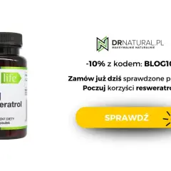 Butelka suplementu "Trans Resweratrol" od Supplife. Odkryj korzyści resweratrolu z kodem rabatowym.