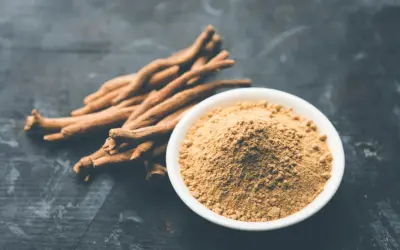 Korzeń i proszek ashwagandhy. Zanim zaczniesz stosować, sprawdź potencjalne ashwagandha skutki uboczne.