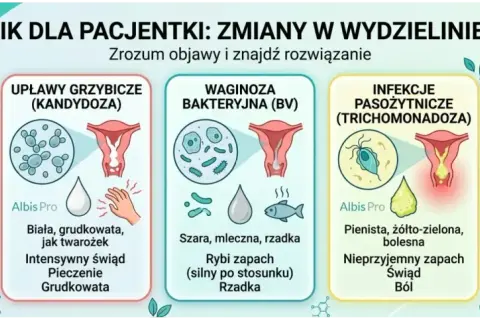 Przewodnik po wydzielinie z pochwy: normy, grzybica, waginoza bakteryjna, infekcje pasożytnicze. Zrozum objawy i znajdź rozwiązanie.