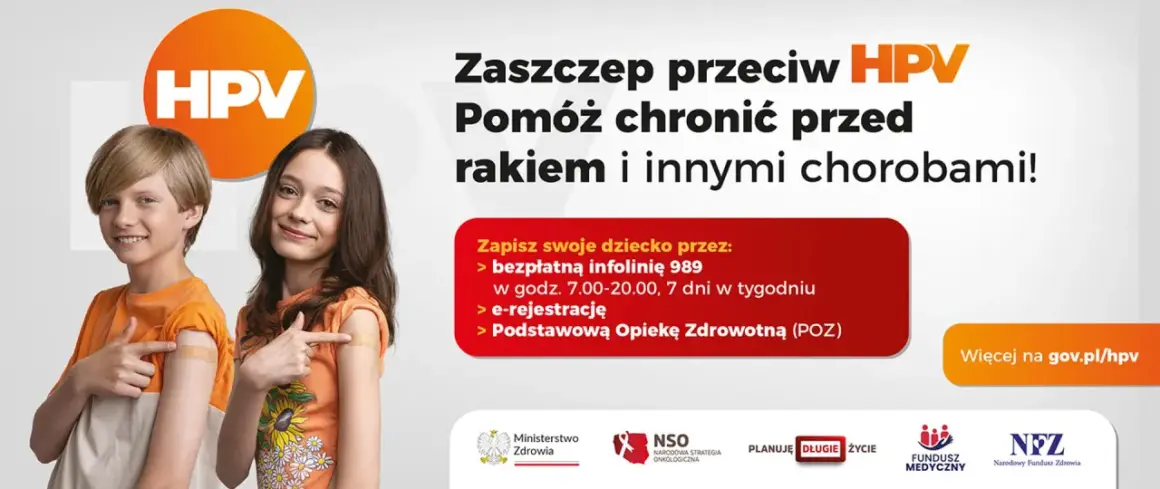 Dzieci z plastrami po szczepieniu HPV. Informacja o bezpłatnej szczepionce i refundacji.