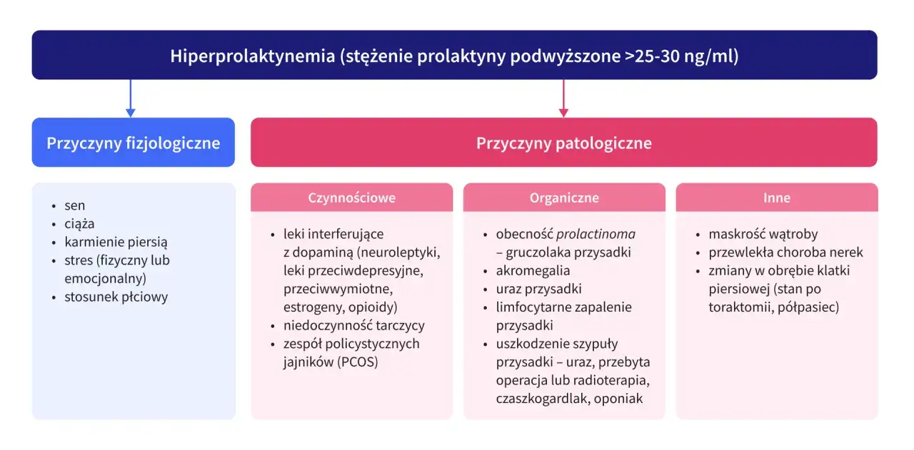 Zdjęcie Podwyższony poziom prolaktyny: najczęstsze przyczyny i objawy